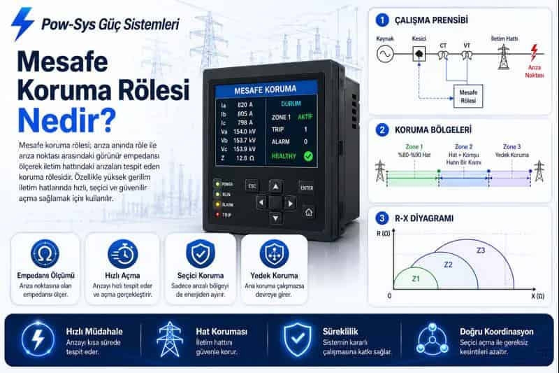 Schematic technical visual comparing mho and quadrilateral distance protection characteristics