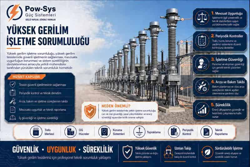Bursa yüksek gerilim işletme sorumluluğu kapsamında OG hücre bakım ve kontrol uygulaması