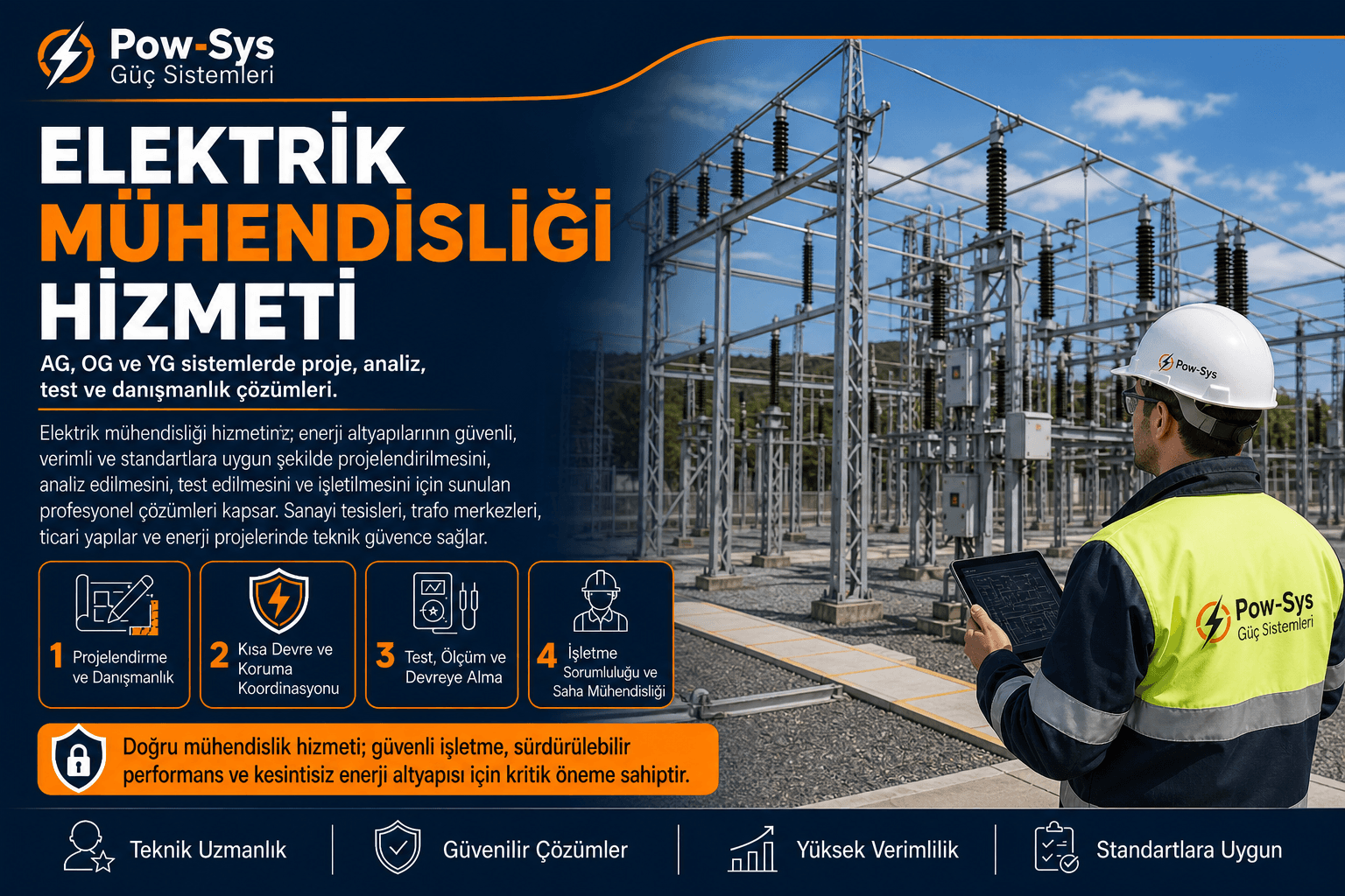 Sanayi tesislerinde elektrik mühendisliği danışmanlığı ve işletme güvenliği değerlendirmesi