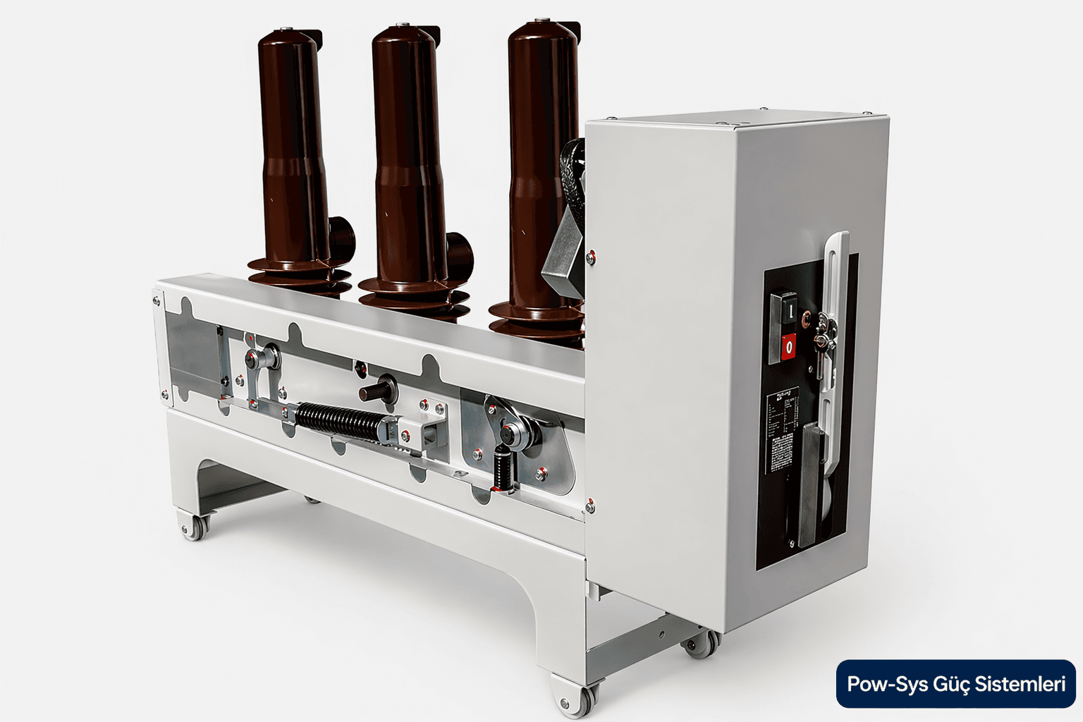 Kesicide zamanlama testi, kontak direnci ölçümü ve açma-kapama bobini kontrolünü anlatan şematik teknik görsel