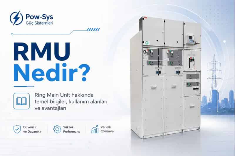 RMU içinde yük ayırıcılı, sigortalı ve kesicili hücre yapılarını karşılaştıran şematik teknik görsel